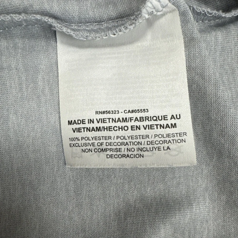 Nike Dri-Fit Short Sleeve Scoop Neck Training T-Shirt Gray XL